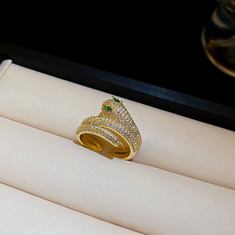 Anello elegante e geometrico ispirato alle perle con intarsio in zircone da donna, anello minimalista alla moda da dito indice, gioielli di lusso per le mani