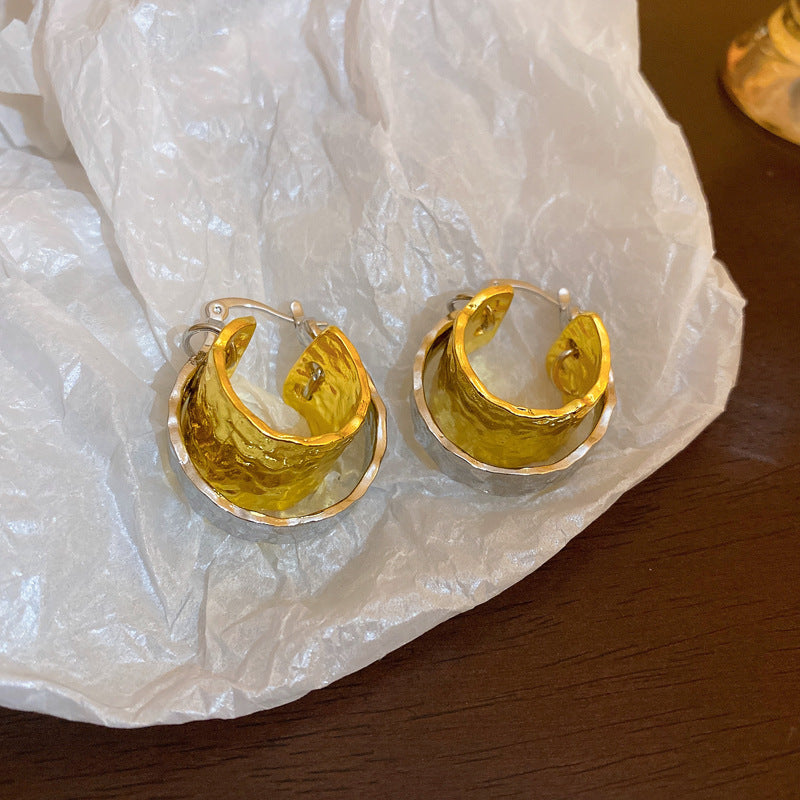 Orecchini pendenti da donna con perle, conchiglie, design geometrico e stile vintage, placcati in oro