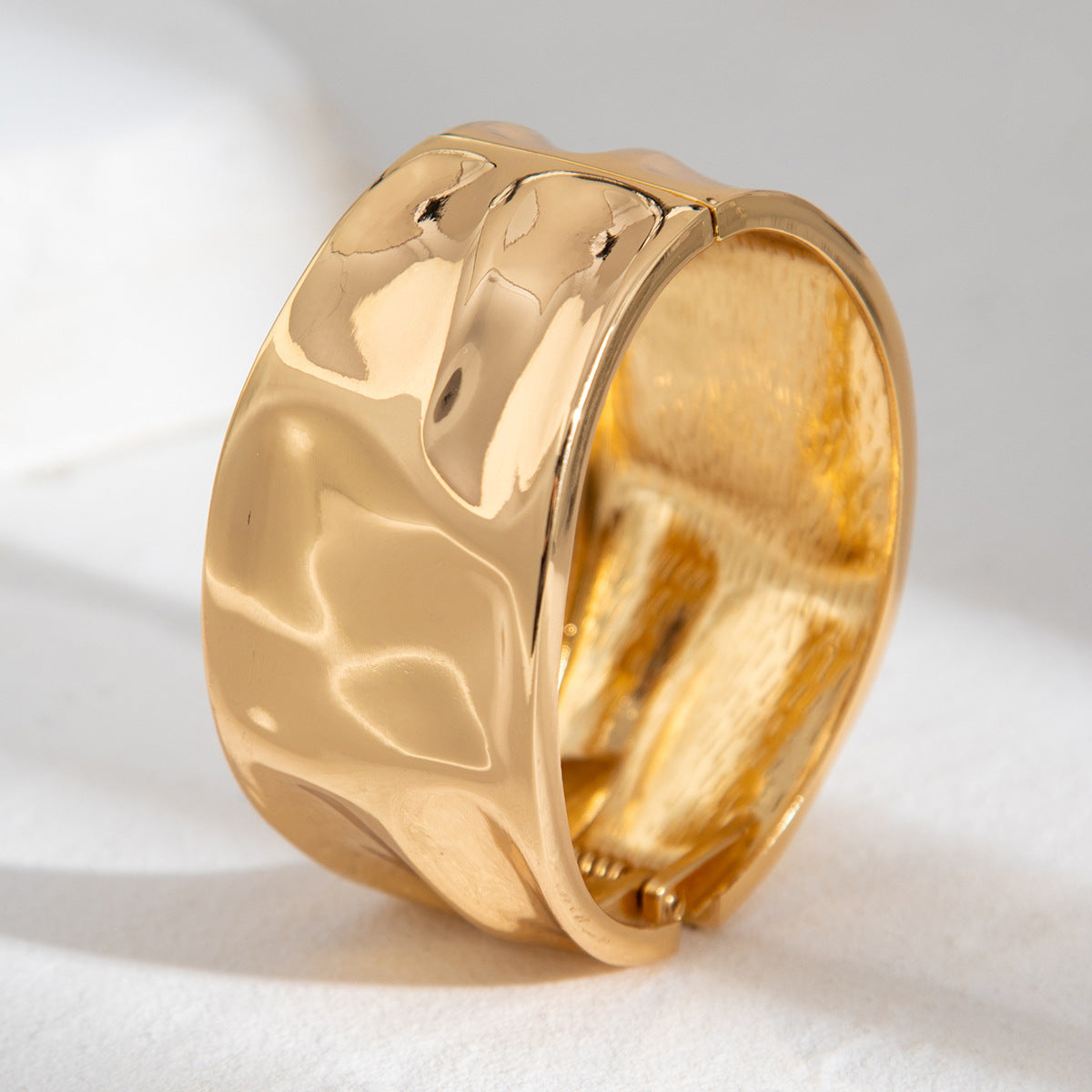 Elegant Teardrop Plated Zinc Alloy Cuff Bracelet for Women