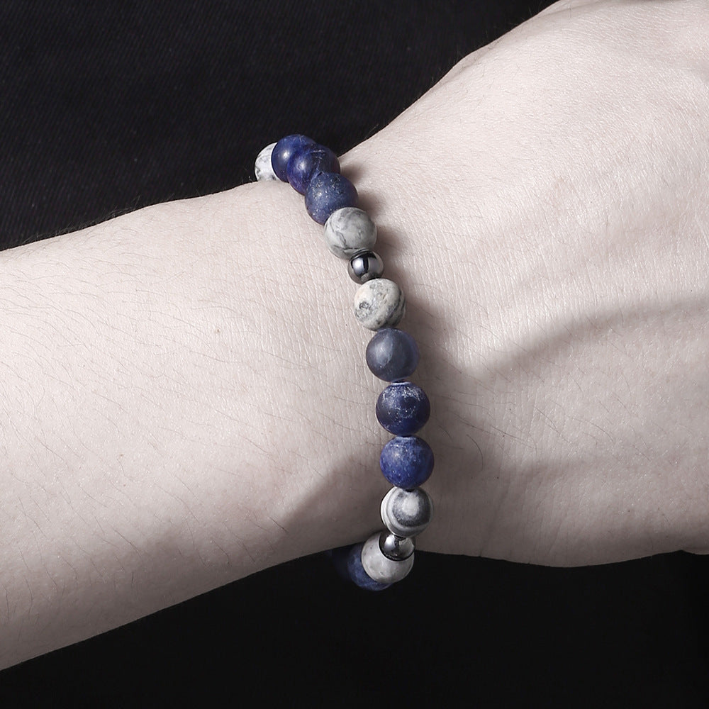 Minimalist Handmade Round Stone Animal Bracelet Unisex