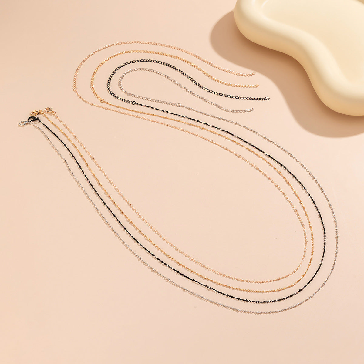 Minimalist Round Bead Ball Chain Body Chain for Women Casual Beach Waist Jewelry