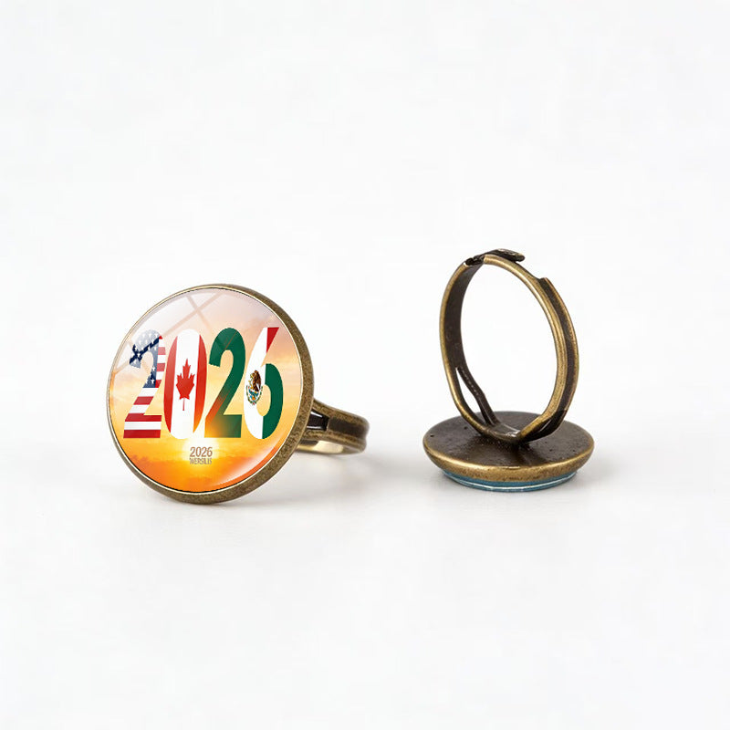Sporty Geometric Alloy Plated Ring Unisex Fashion Jewelry