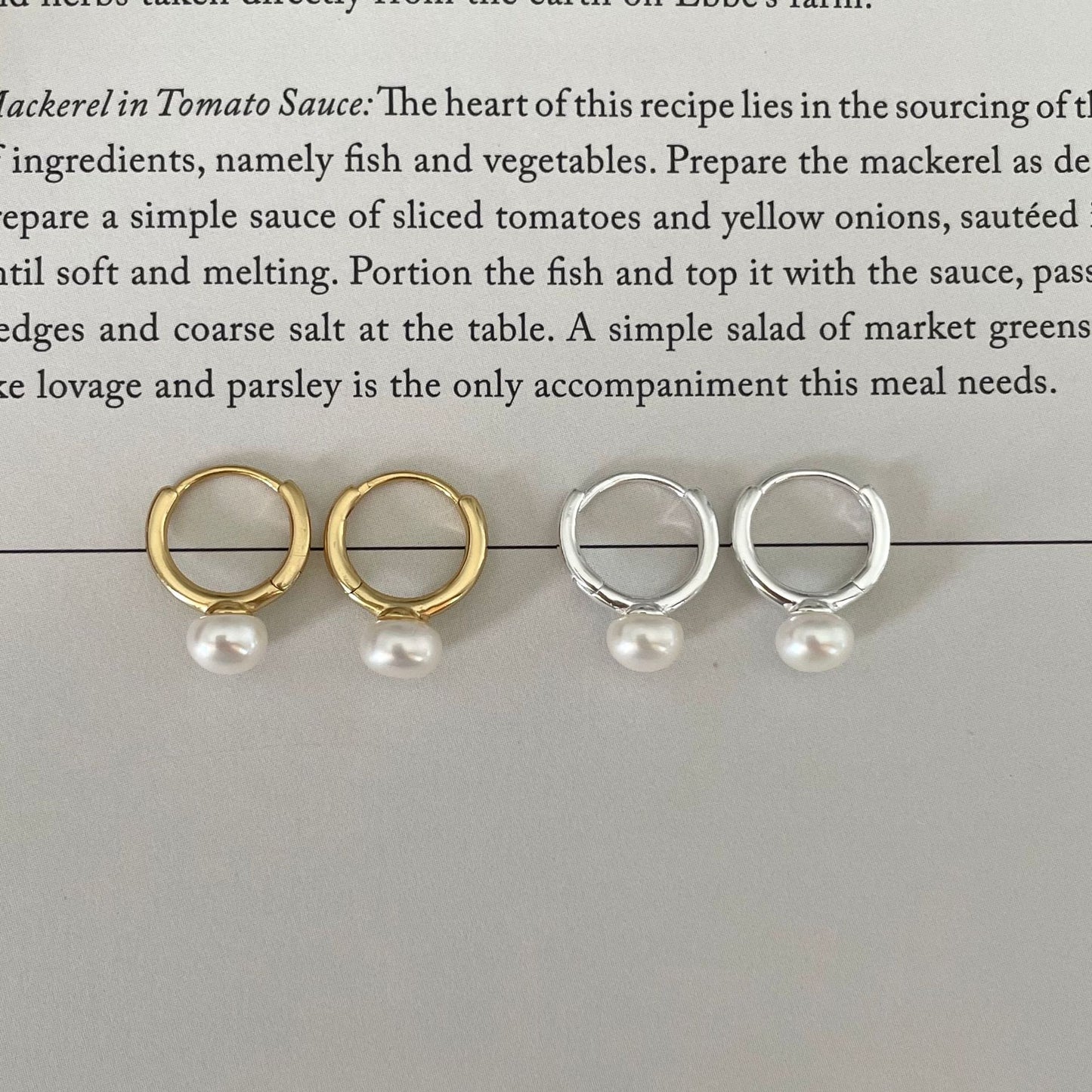 Orecchini da donna in argento sterling 925 a forma di goccia, minimalisti ed eleganti, con perla intarsiata