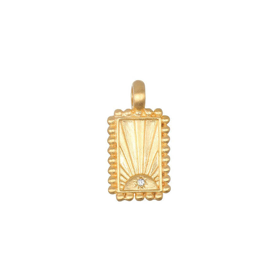 18K Gold Plated Stainless Steel Whisk Pendant Necklace with Cable Chain