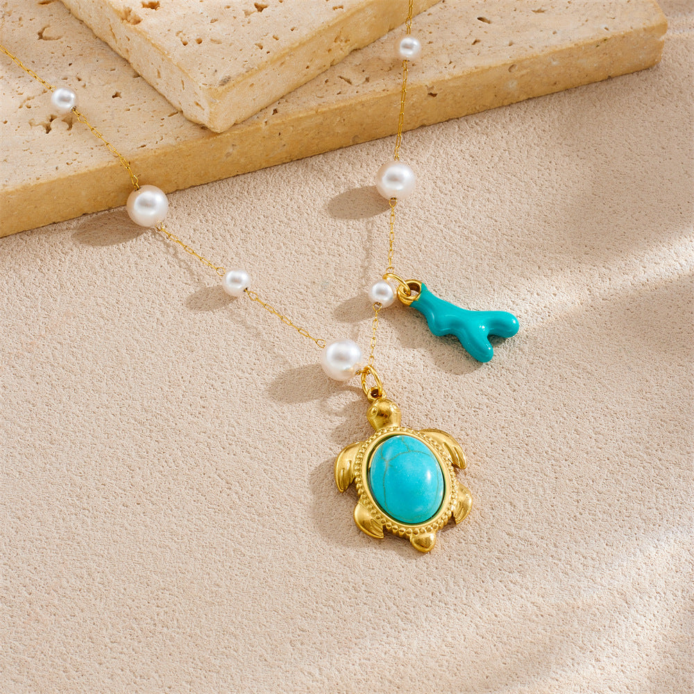 Minimalist Gold Plated Animal Stainless Steel Pendant Necklace for Women