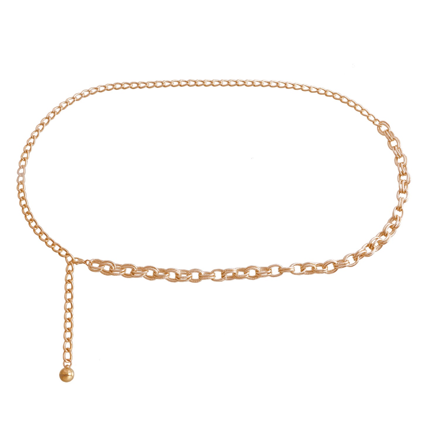 Punk Style Minimalist Single-Layer Waist Chain for Women with Thick Bold Metal Chain