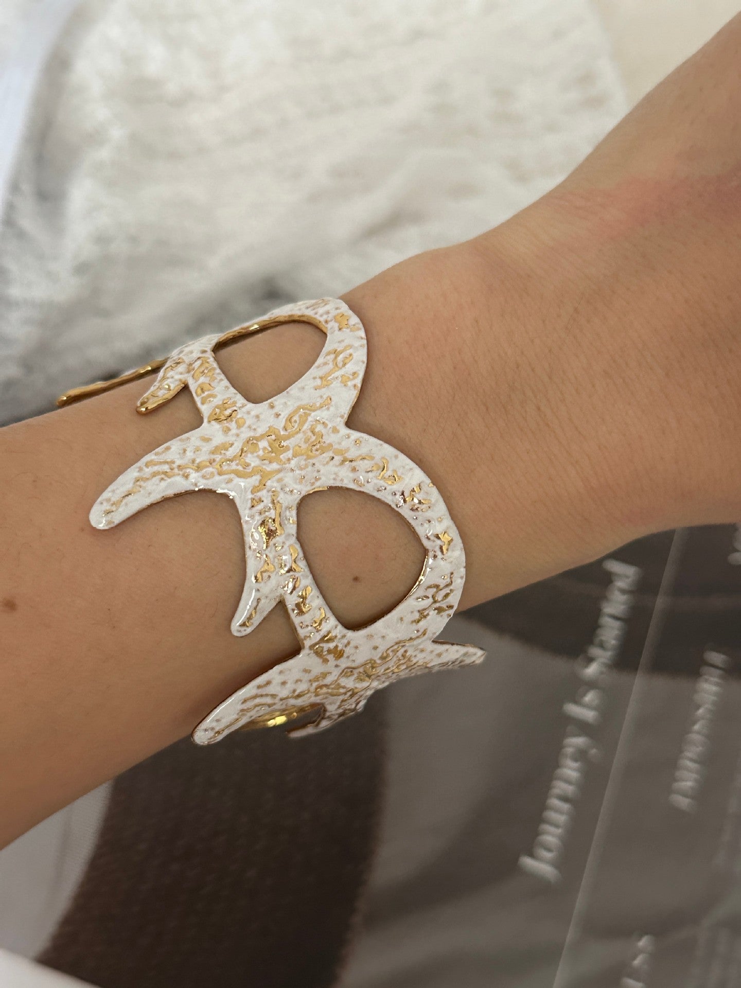 Starfish Stainless Steel Plated Bracelet for Women