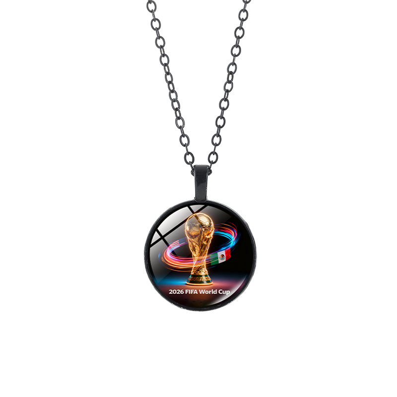 Sporty Geometric Crystal Pendant Alloy Plated Necklace Unisex Casual Chain