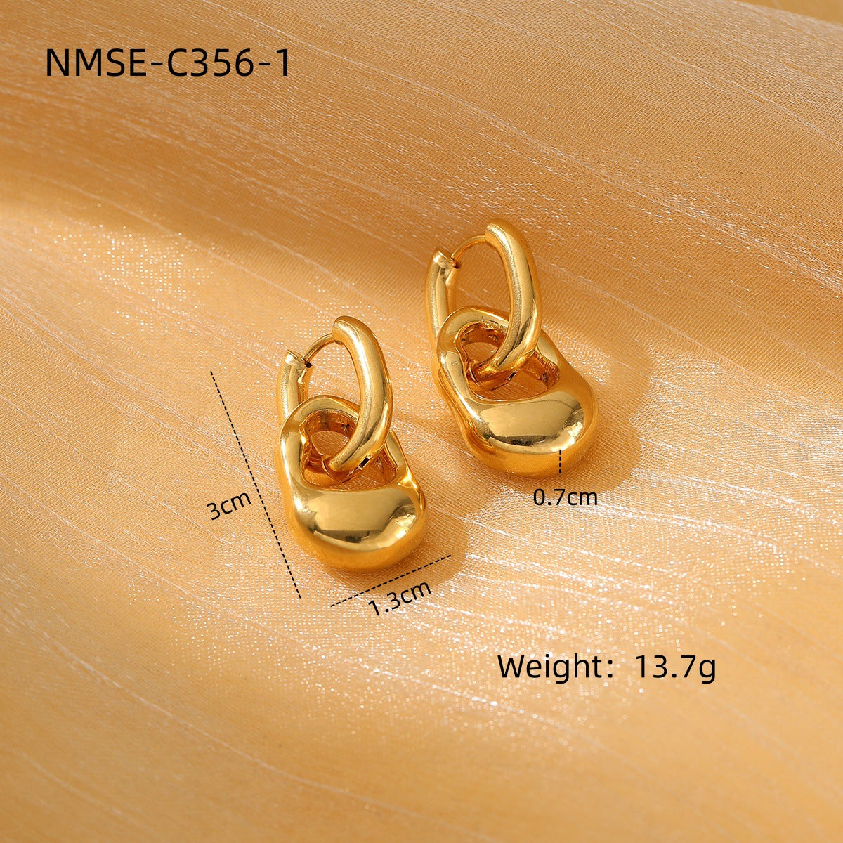 Fashionable Lotus and Teardrop Shaped Titanium Steel Earrings with Plating Finish for Women