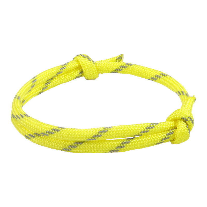 Fashion Geometric Star Pattern Woven Friendship Bracelet Adjustable Cord Handmade Gift for Teens Unisex
