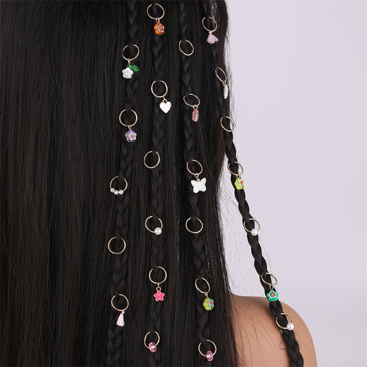 Fermaglio per Capelli da Donna Punk Street Style con Motivo a Stella Geometrico e Finitura Galvanizzata