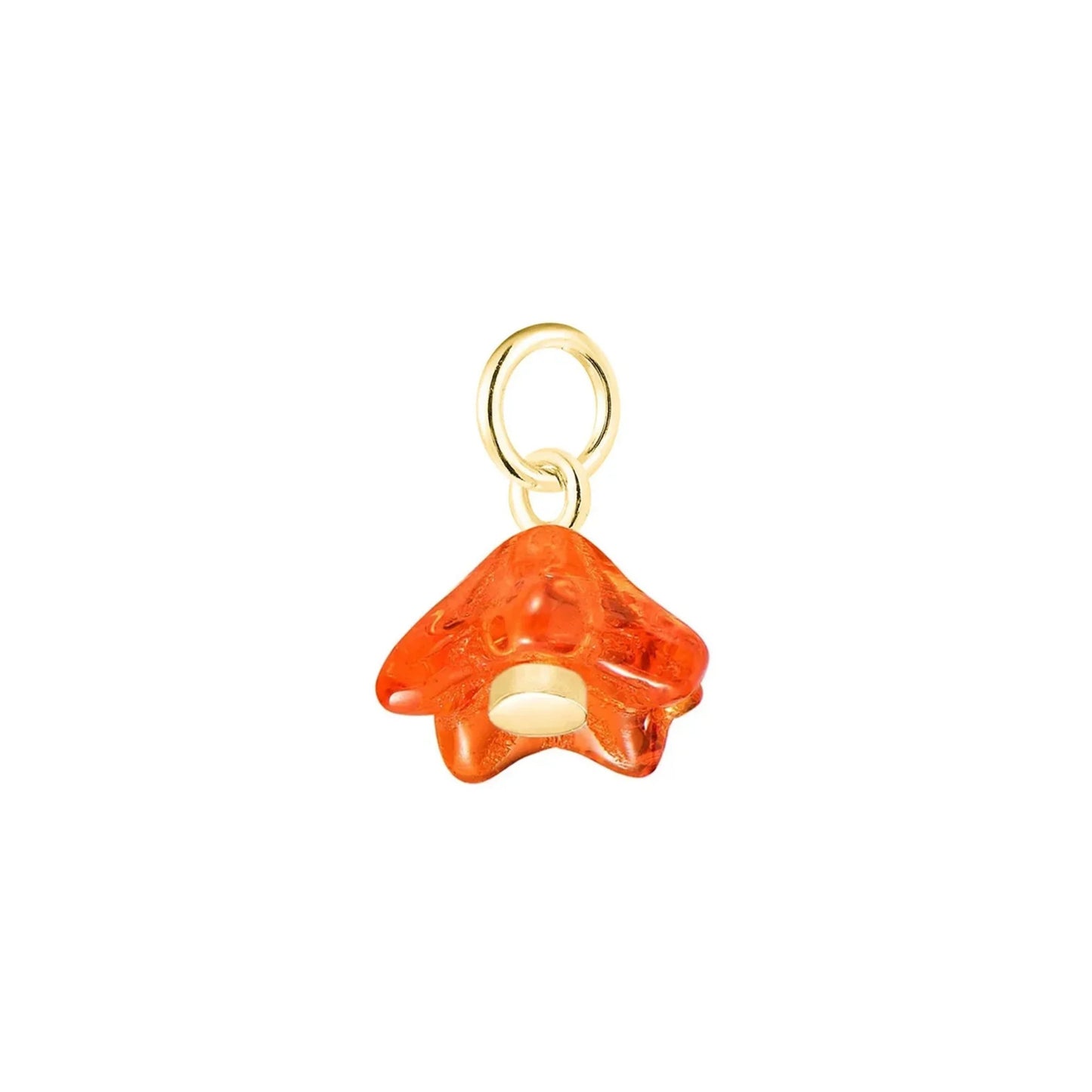 Vintage Stainless Steel PVD Gold Plated Natural Stone Pendant Charm Bar for Women