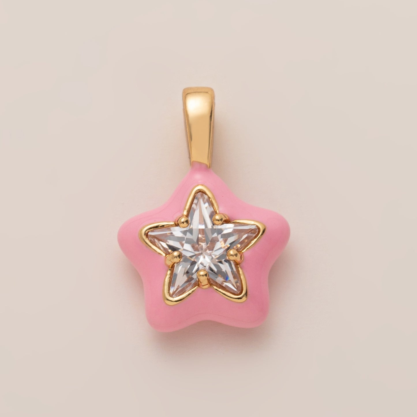 Sweet Vintage Heart Star Design Plated Brass Shoe Lace Chain Charm