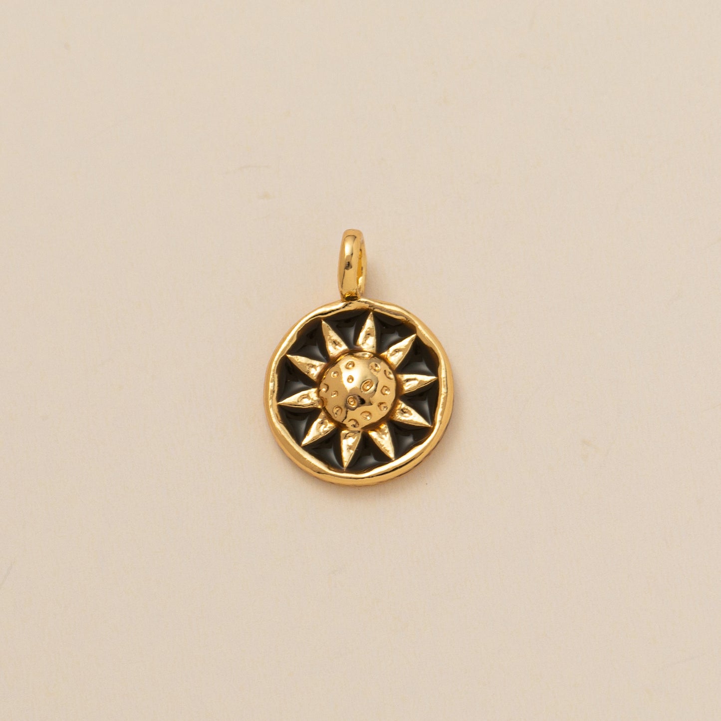 Fashion Plated Brass Moon Star Cross Pendant with Cubic Zirconia DIY Charm Bar Necklace for Unisex