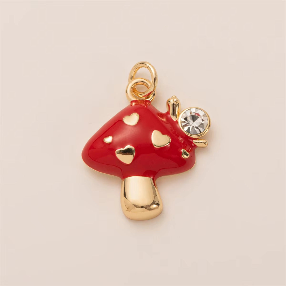 Minimalist Fruit Shape Brass PVD Plated DIY Charm Bar