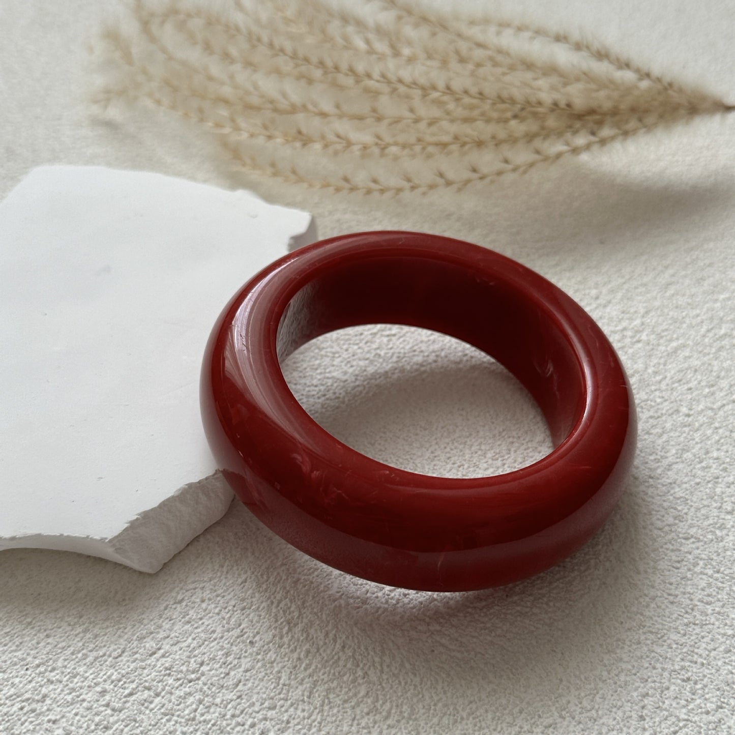 Bracciale alla moda in resina acrilica effetto marmo, geometrico quadrato e rotondo placcato