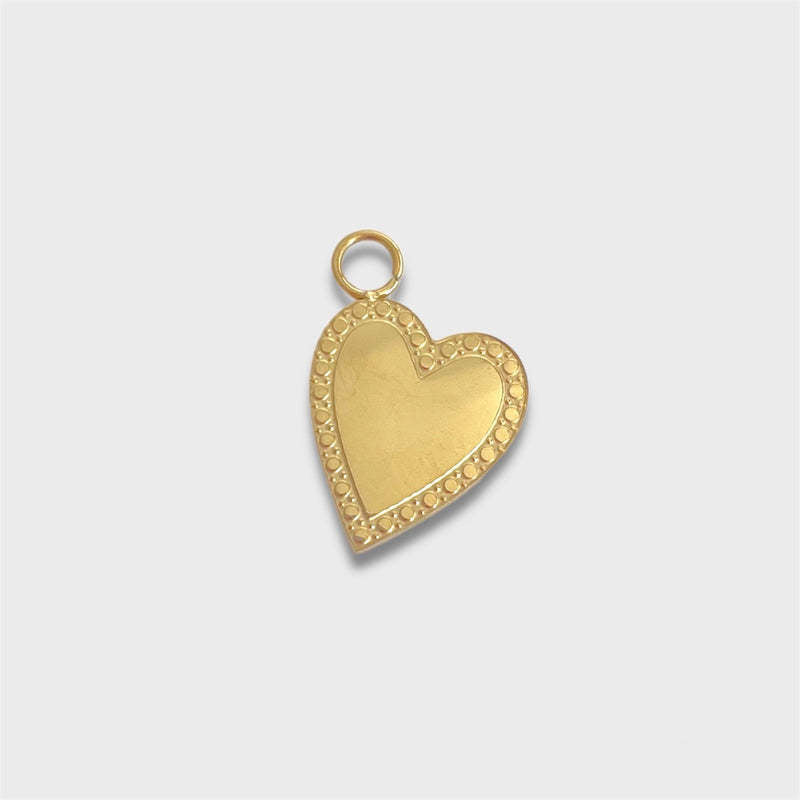 Geometric Heart Gemstone Pendant Titanium Steel Necklace for Women