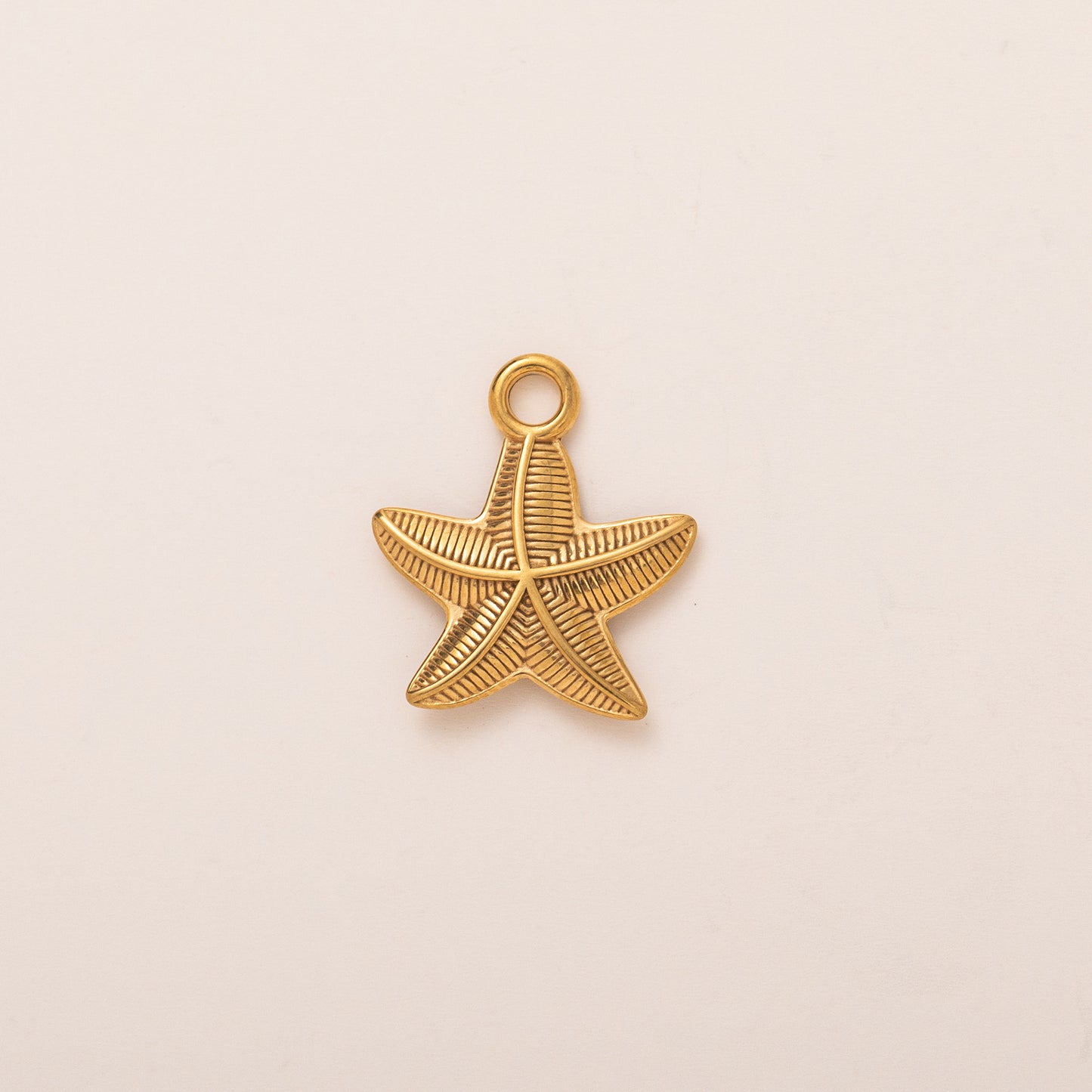 Vintage 18K Gold Plated PVD Stainless Steel Geometric Ocean Series Charm Bar
