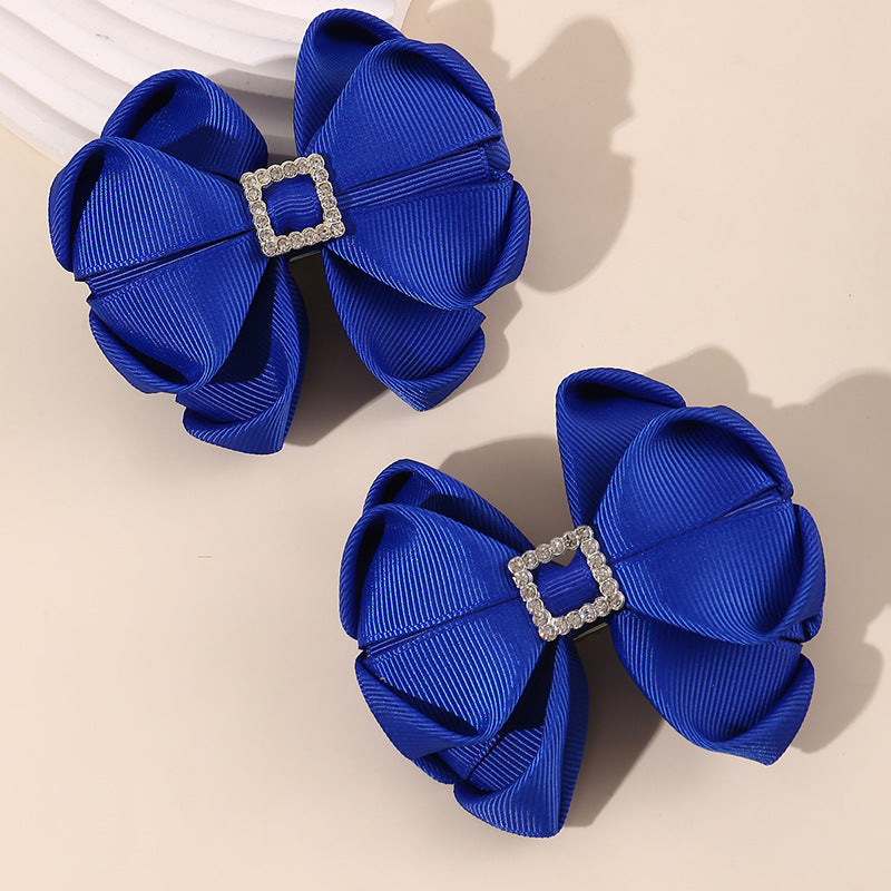 Deliziosa molletta per capelli a fiocco minimalista per bambini in tulle con texture arricciata e a rete