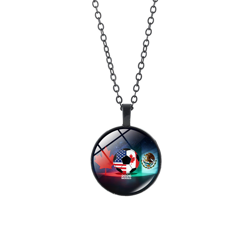 Sporty Geometric Crystal Pendant Alloy Plated Necklace Unisex Casual Chain