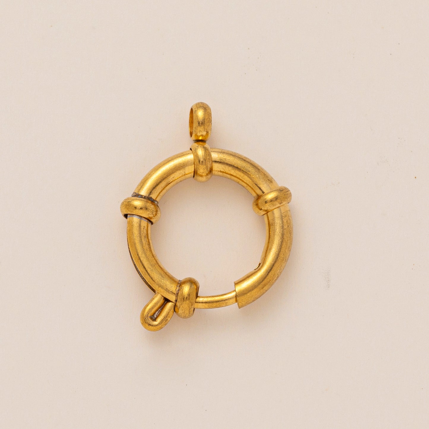 Sweet Gold Plated Brass Heart Geometric DIY Charm Bar Corn Chain Necklace Unisex 9g