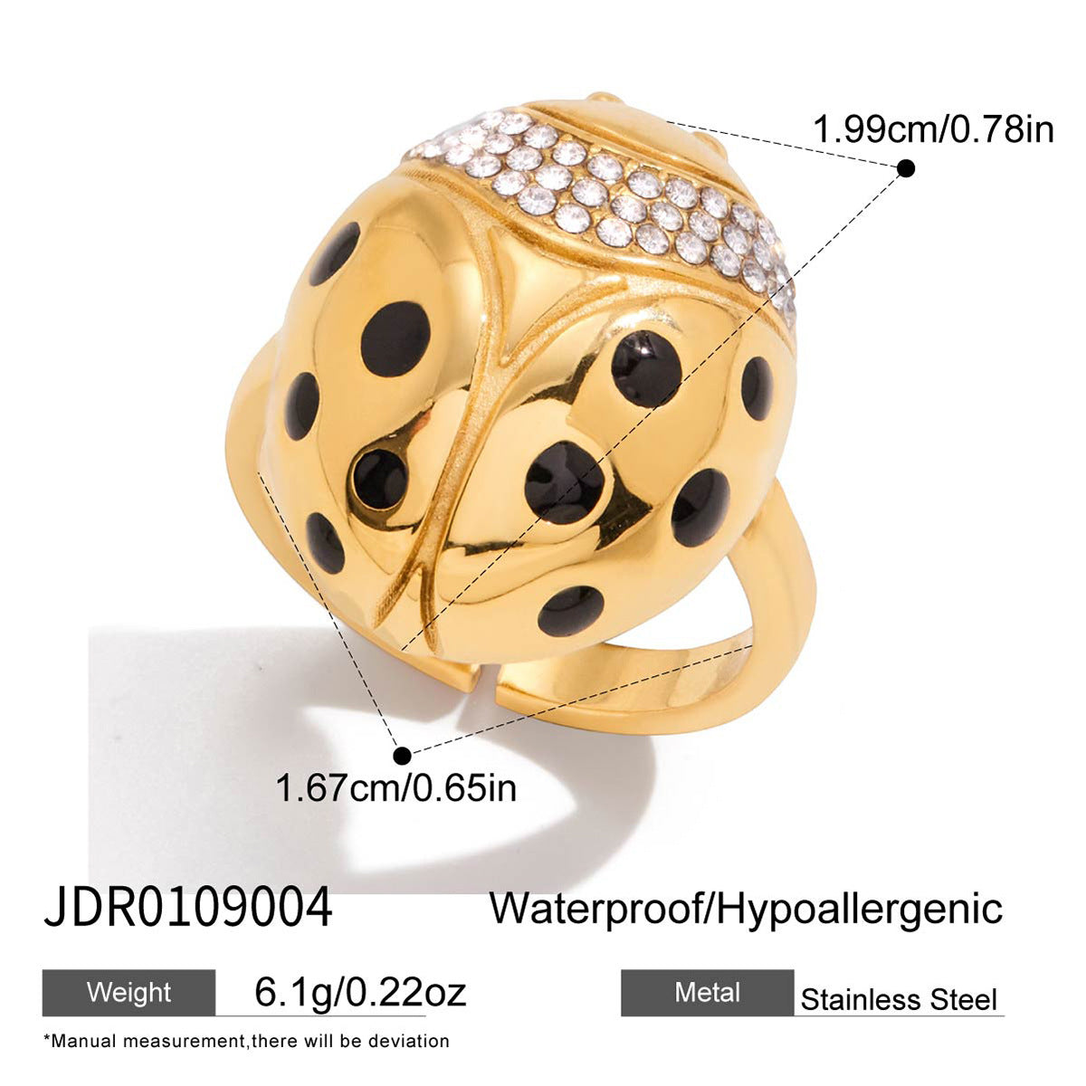 Anillo Geométrico de Acero Inoxidable con Incrustaciones de Zirconia, Chapado, para Mujer, Joyería Minimalista y Elegante