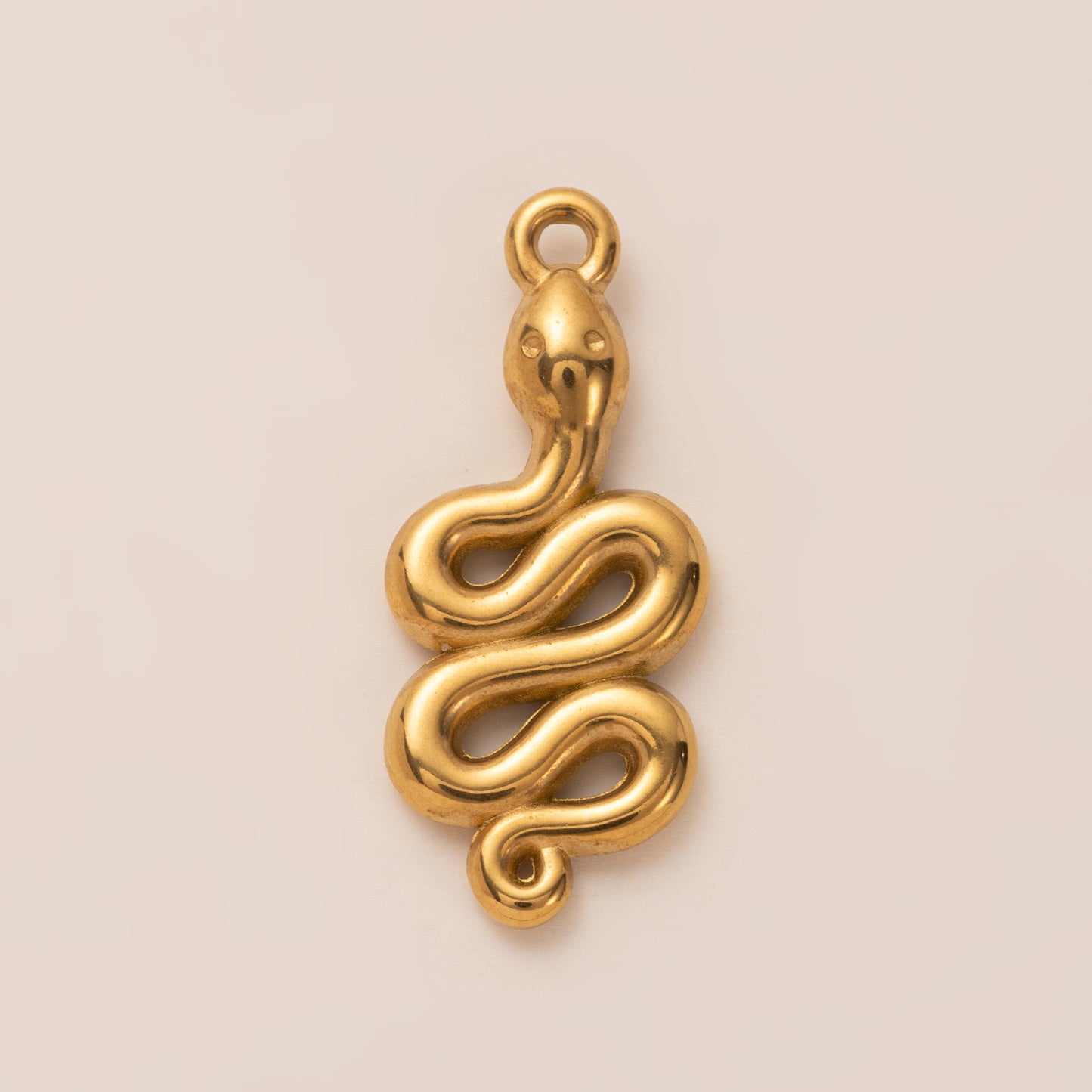 Vintage 18K Gold Plated Animal Stainless Steel PVD Ball Chain Charm Bar