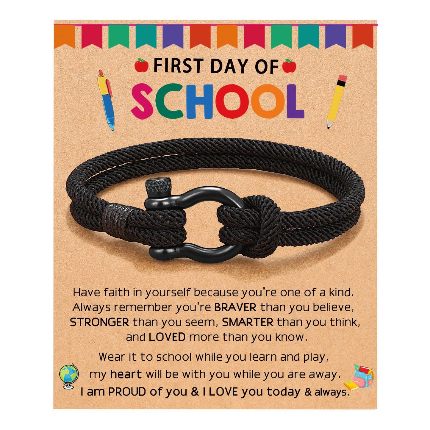 Hand-woven Geometric Milan Cord Bracelet with Alloy Horseshoe Clasp Unisex Business Casual Fashion Jewelry