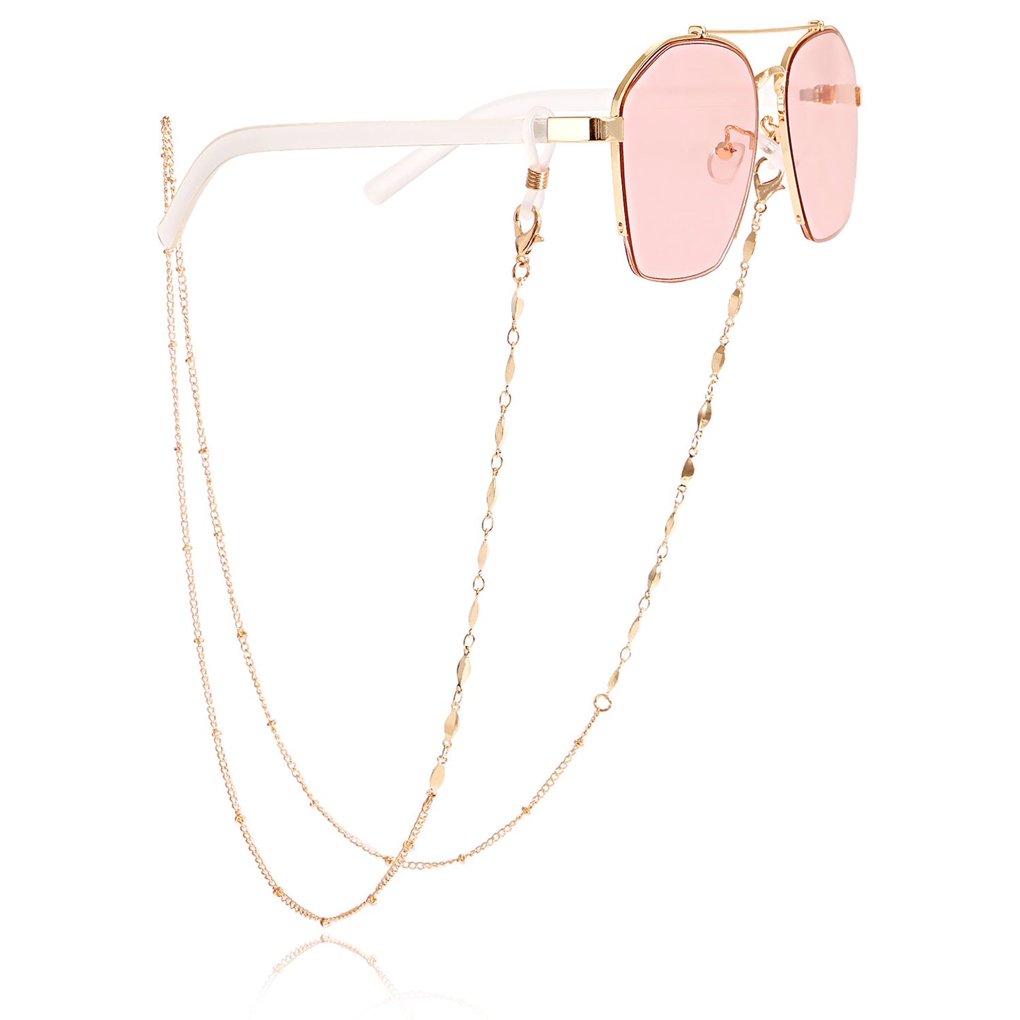 Butterfly Airplane Round Heart Alloy Glasses Chain and Mask Chain