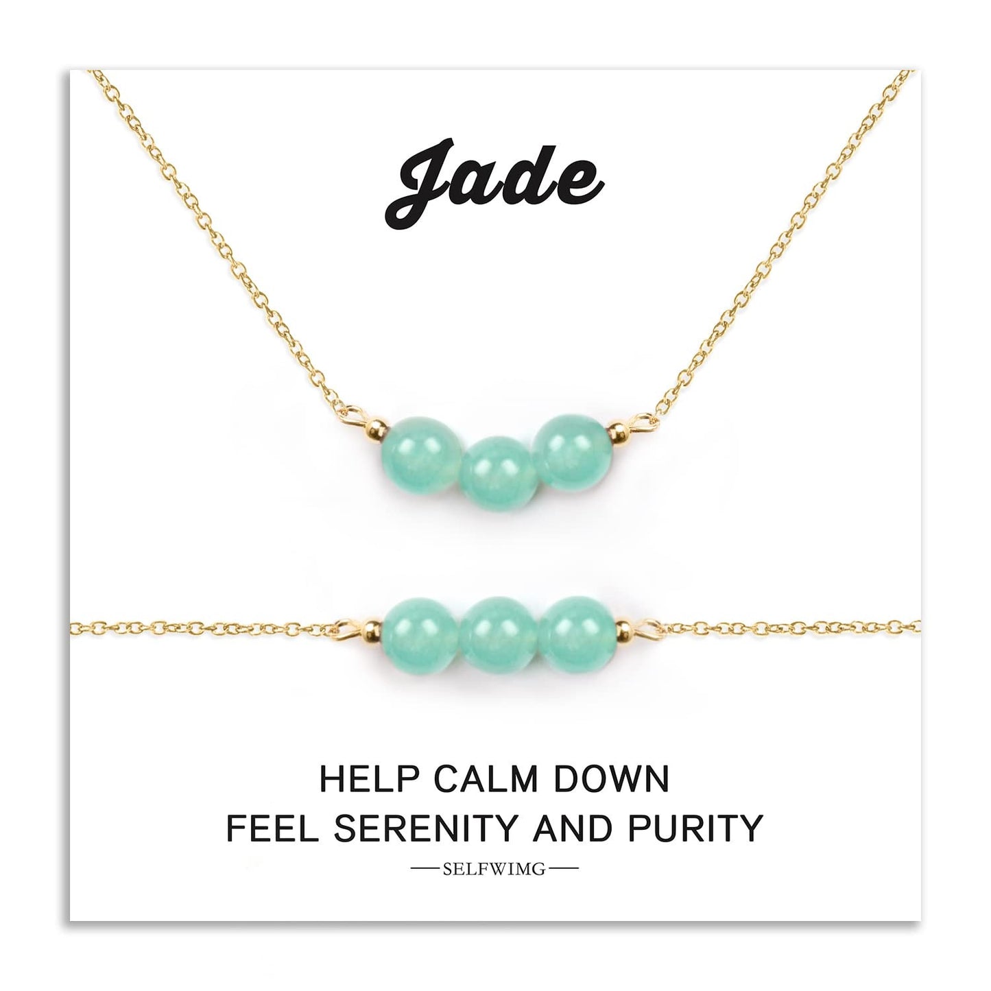 Minimalist Geometric Agate Necklace with Crystal Pendant Cable Chain for Women