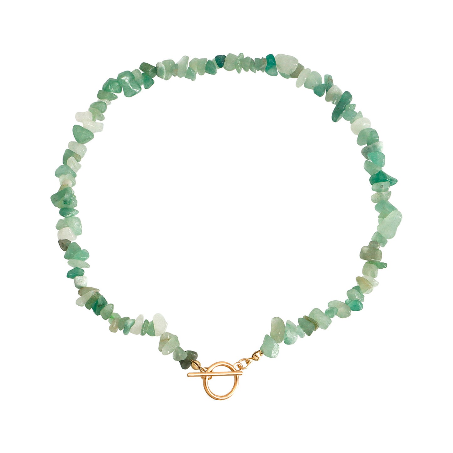 Minimalist Geometric Alloy Necklace with Pearl Accents and Turquoise Green Pendant for Women