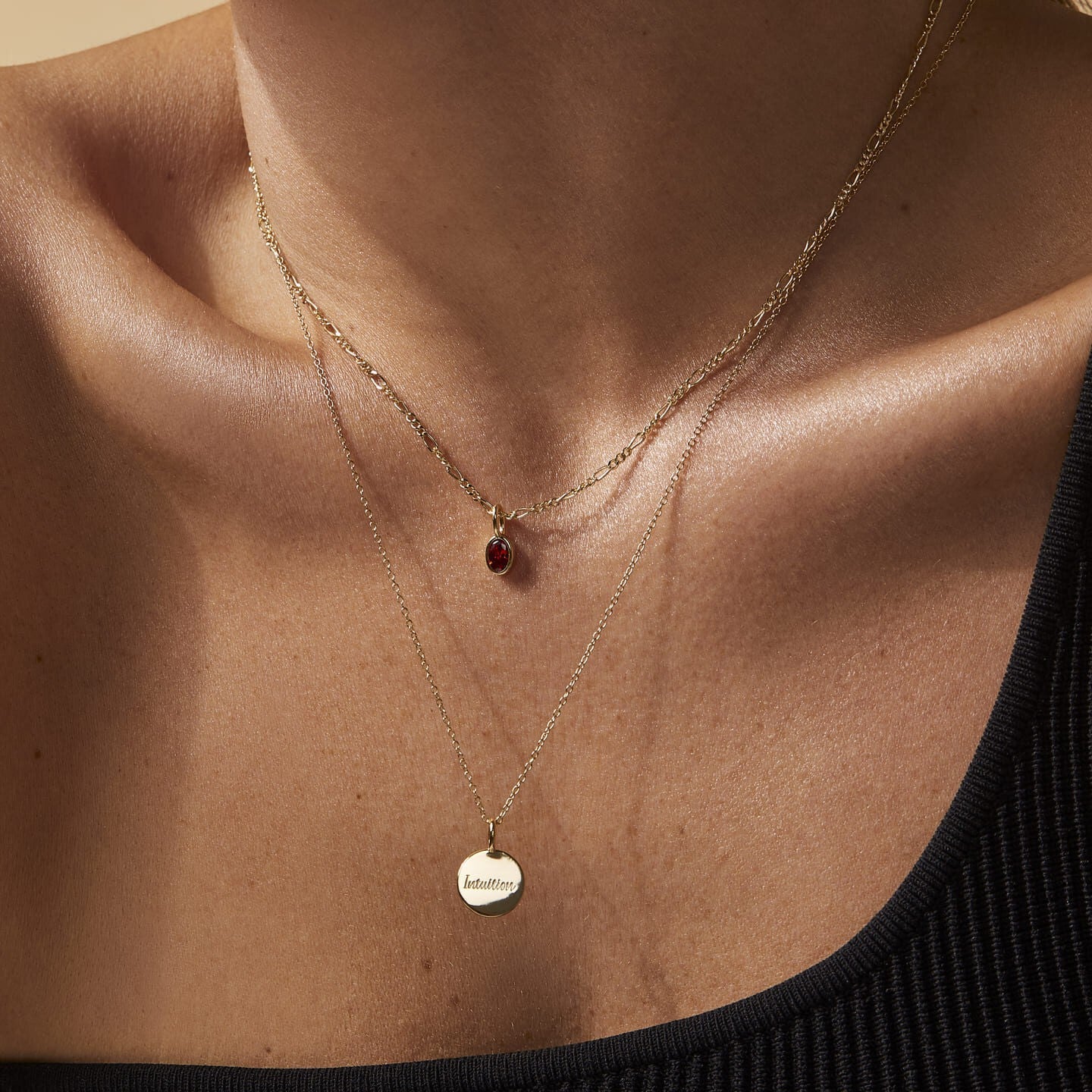 Minimalist Geometric Square Round Oval Stainless Steel Inlay Rhinestone Pendant Charm Bar for Women