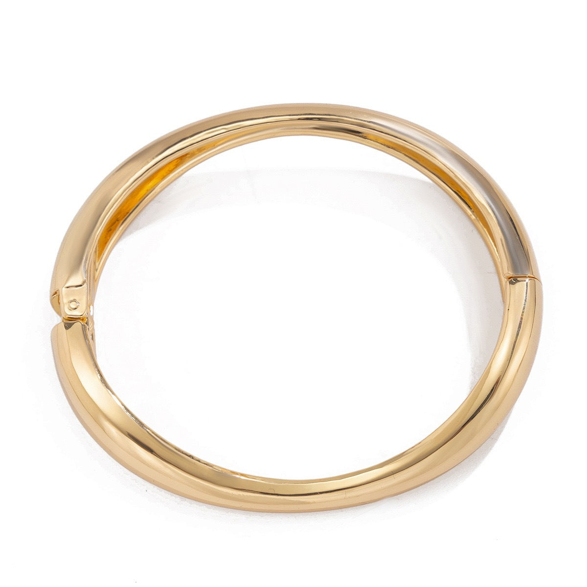 Bracciale da donna a polsino placcato in metallo a goccia geometrica di tendenza