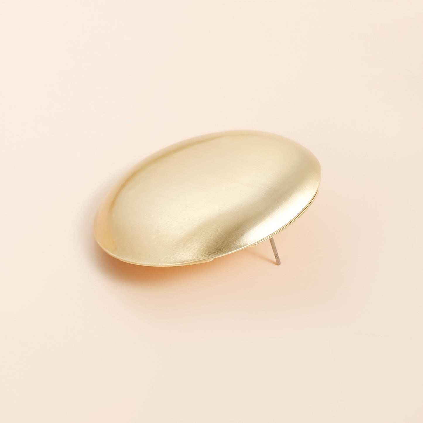 Vintage Geometric Round Brushed Plated Zinc Alloy Stud Earrings for Women