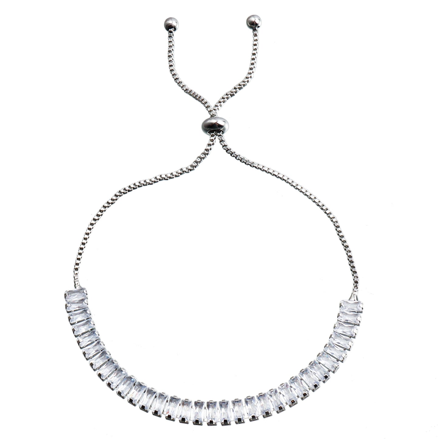 Conjunto de collar, pulsera y pendientes de circonita cristalina ajustables de estilo geométrico para mujer