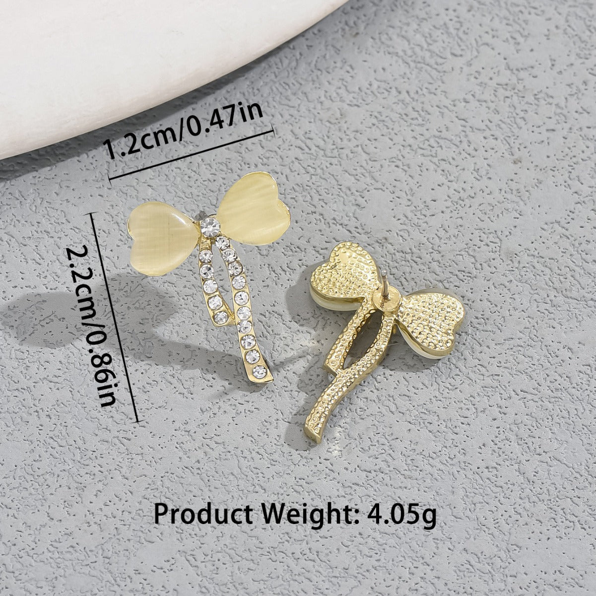 Pendientes Minimalistas Geométricos con Forma de Lazo en Cobre con Incrustaciones de Zirconia para Mujer, Estilo Fresco y Dulce de Casa de Campo