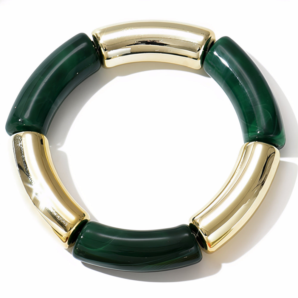 Vintage Marble Texture Acrylic Bracelet for Women