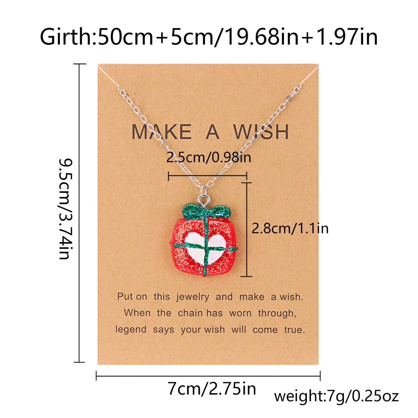 Collana con ciondolo a pupazzo di neve in resina stile OL, elementi natalizi, fiocco di neve, campana, scatola regalo di Babbo Natale, per donna