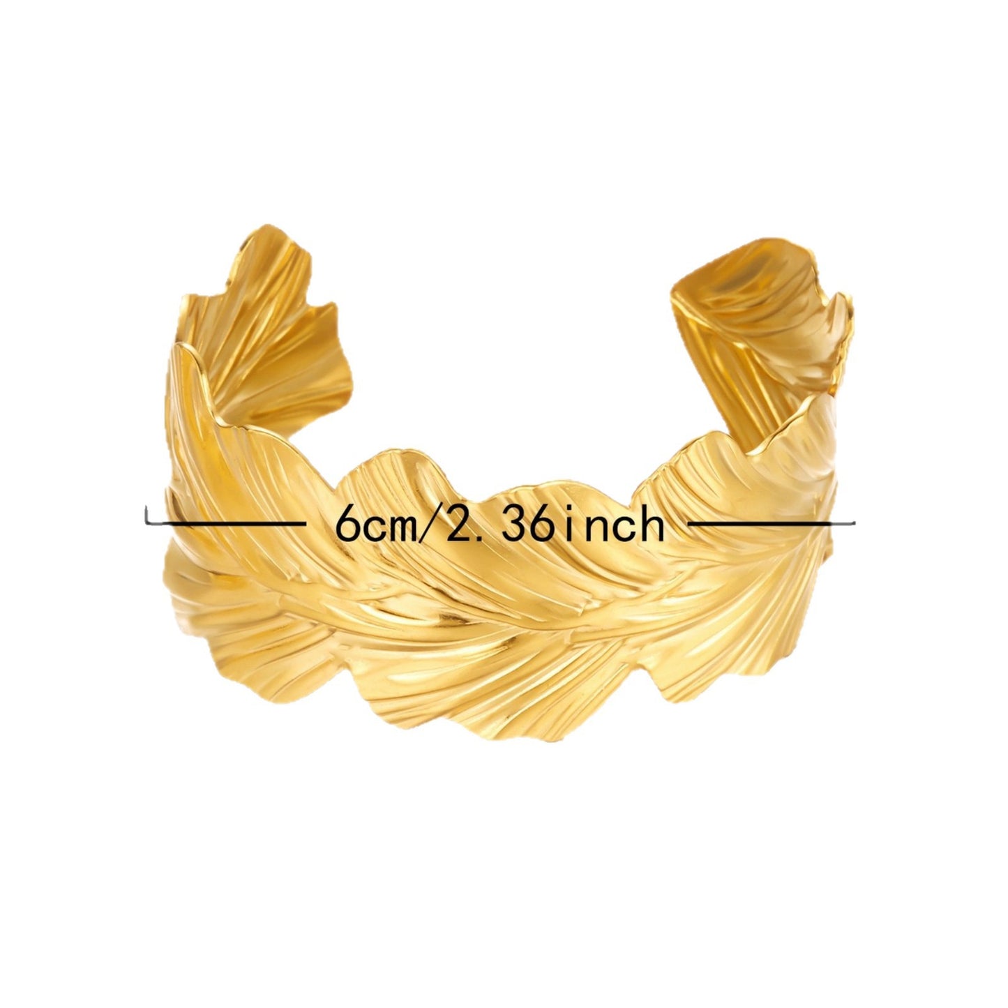 Punk Stainless Steel Plated Irregular Heart Geometric Wide Cuff Bracelet