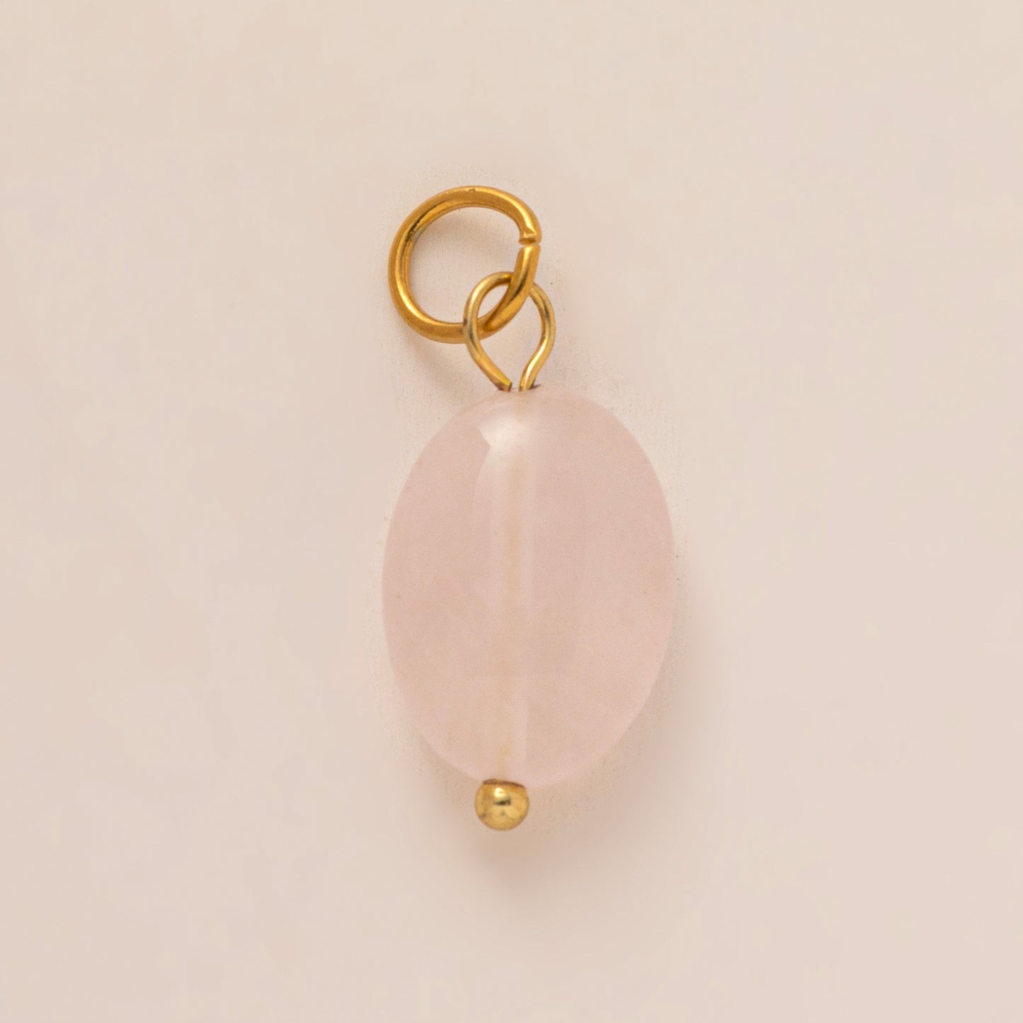 Ethnic Oval Jade Pendant Stainless Steel PVD Plated Corn Chain Necklace DIY Charm Bar Unisex
