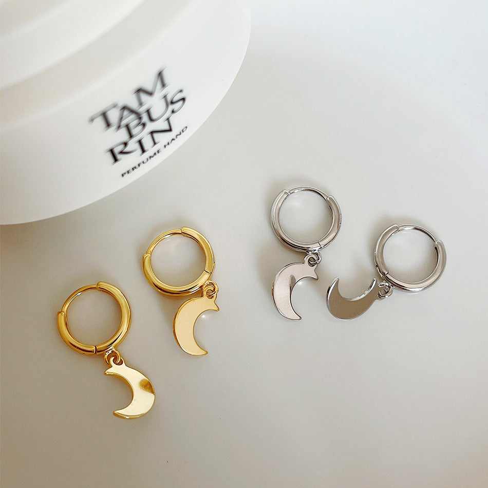 Minimalist Star-Shaped 925 Sterling Silver Earrings for Women with Handcrafted Finish