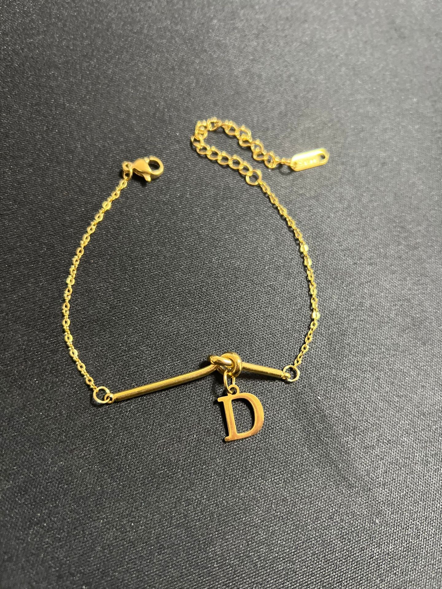 Original Design Letter Shape Titanium Steel Bracelet with Plating Finish for Men and Women