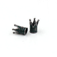 Plated Alloy Rhinestone Charm Bar