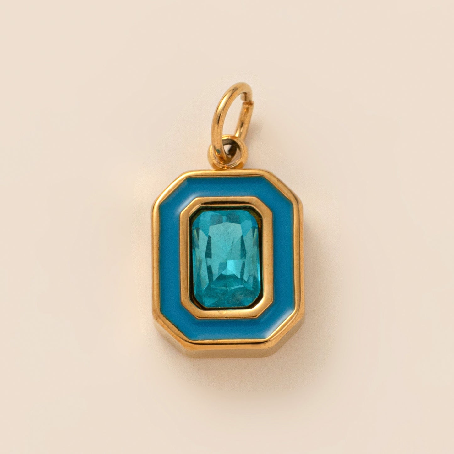 18K Gold Plated Stainless Steel Geometric DIY Charm Bar PVD Unisex