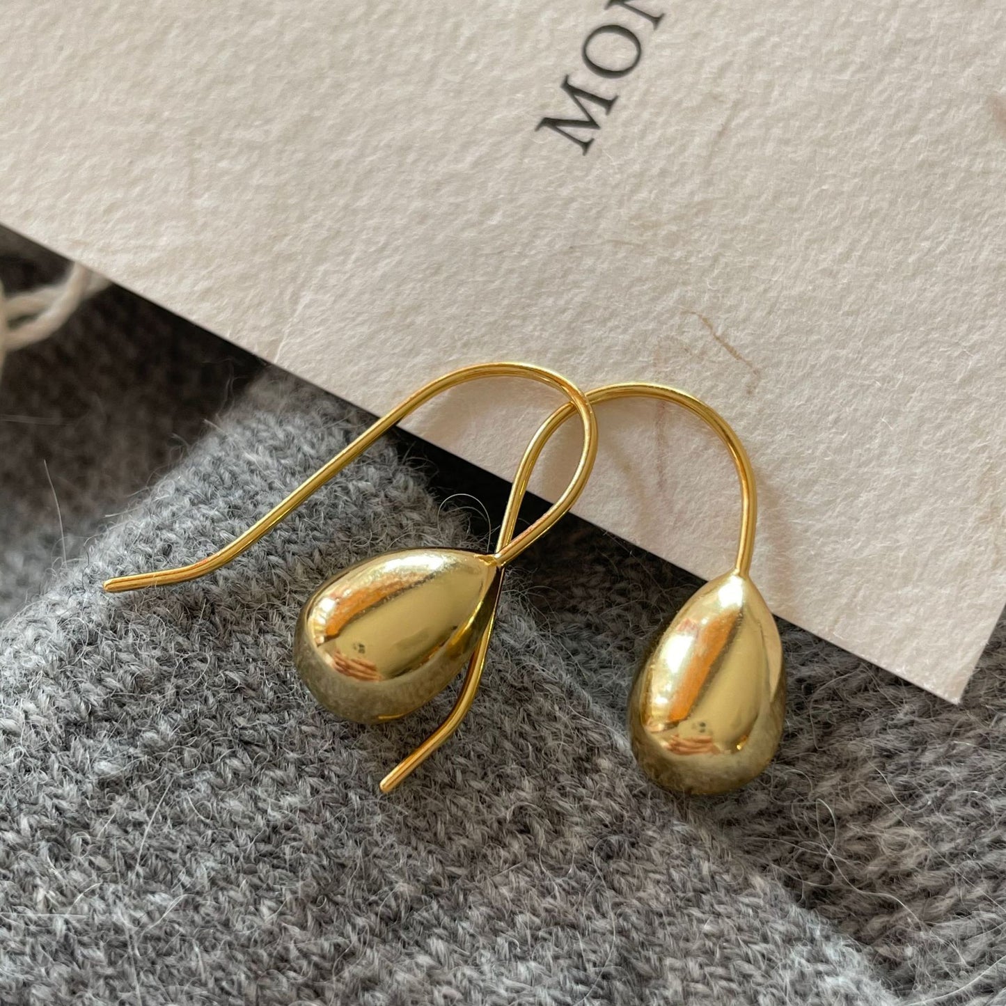 Minimalist Silver Drop Earrings in 925 Sterling Silver with Micro-Pave Setting