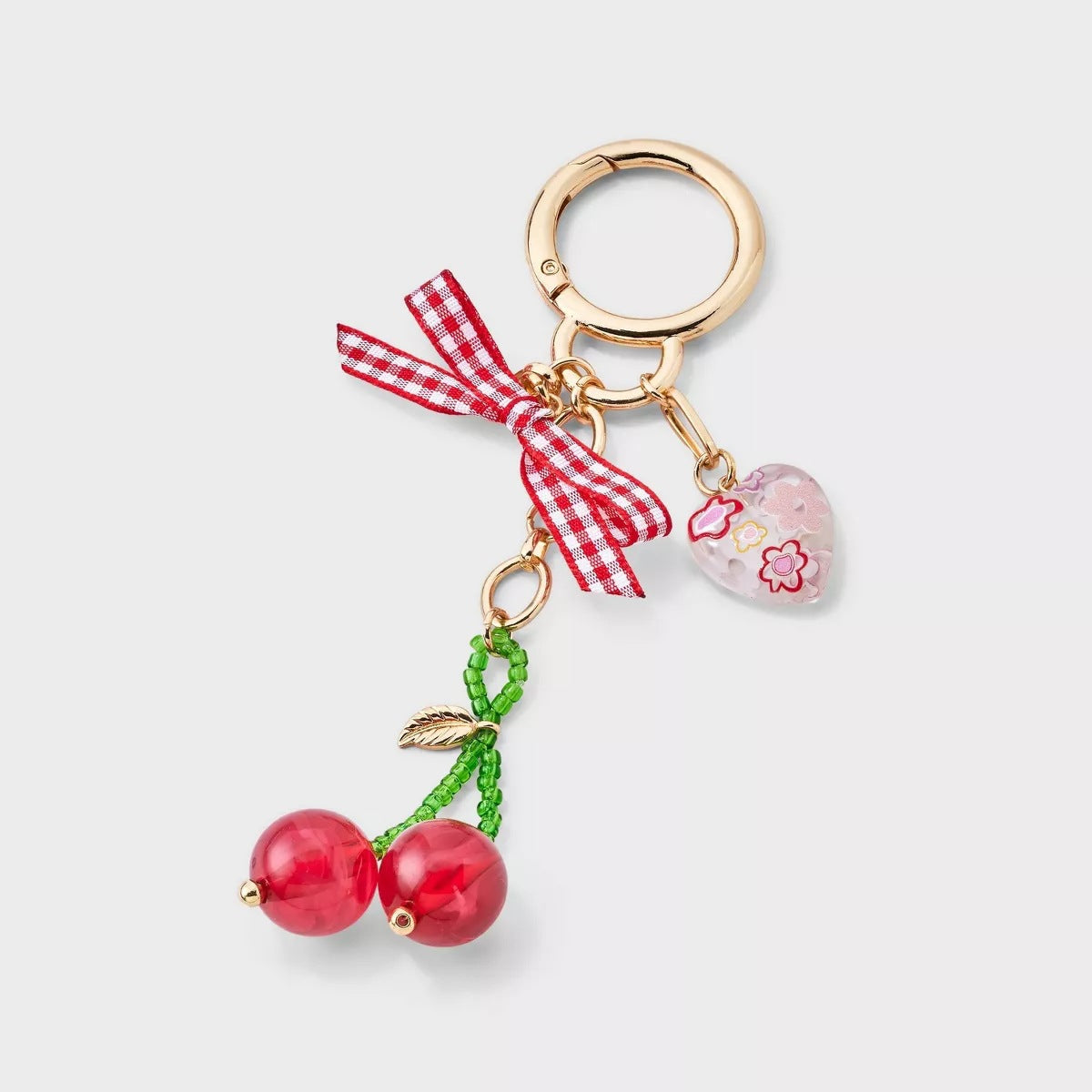 Sweet Striped Brass 18K Gold Plated Charm Bar