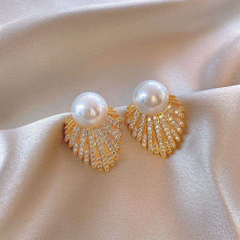 Vintage Geometric Earrings with Gold-Plated Copper Base and Stainless Steel Posts for Women