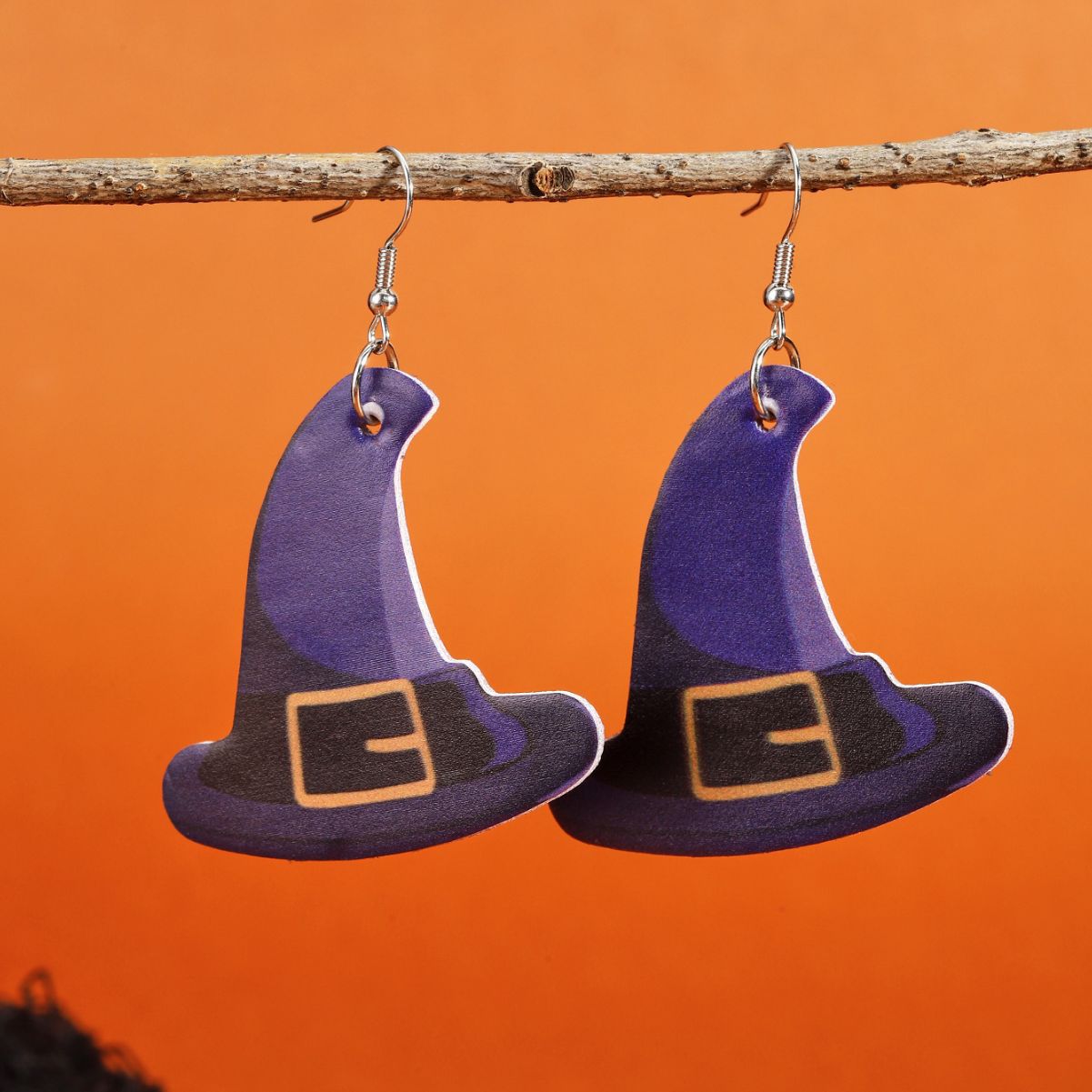 Pendientes de cuero con forma de fantasma y calabaza de Halloween con orejas de gato para mujer, joyería de disfraz festivo