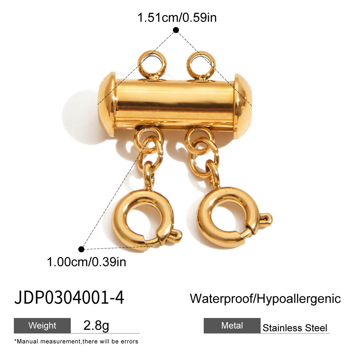 Charm a barra con perle minimalista in acciaio inossidabile per accessori fai-da-te di gioielli da donna