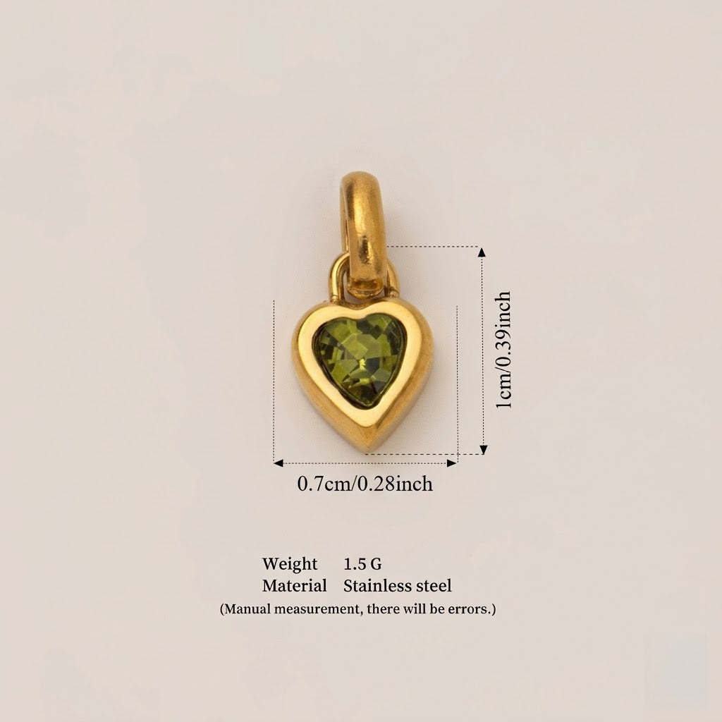 Minimalist Stainless Steel Heart Letter DIY Charm Bar Pendant Plated Necklace for Women
